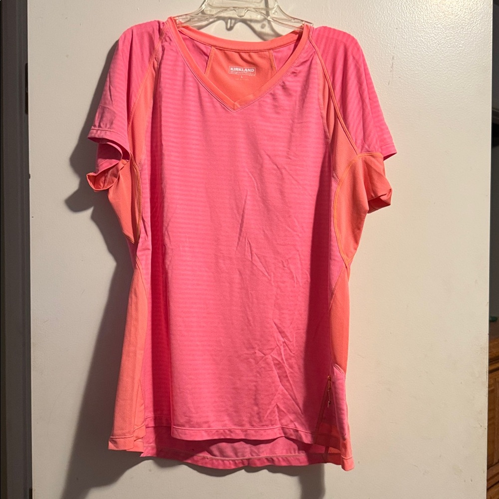 Kirkland Signature Orange V-Neck Top